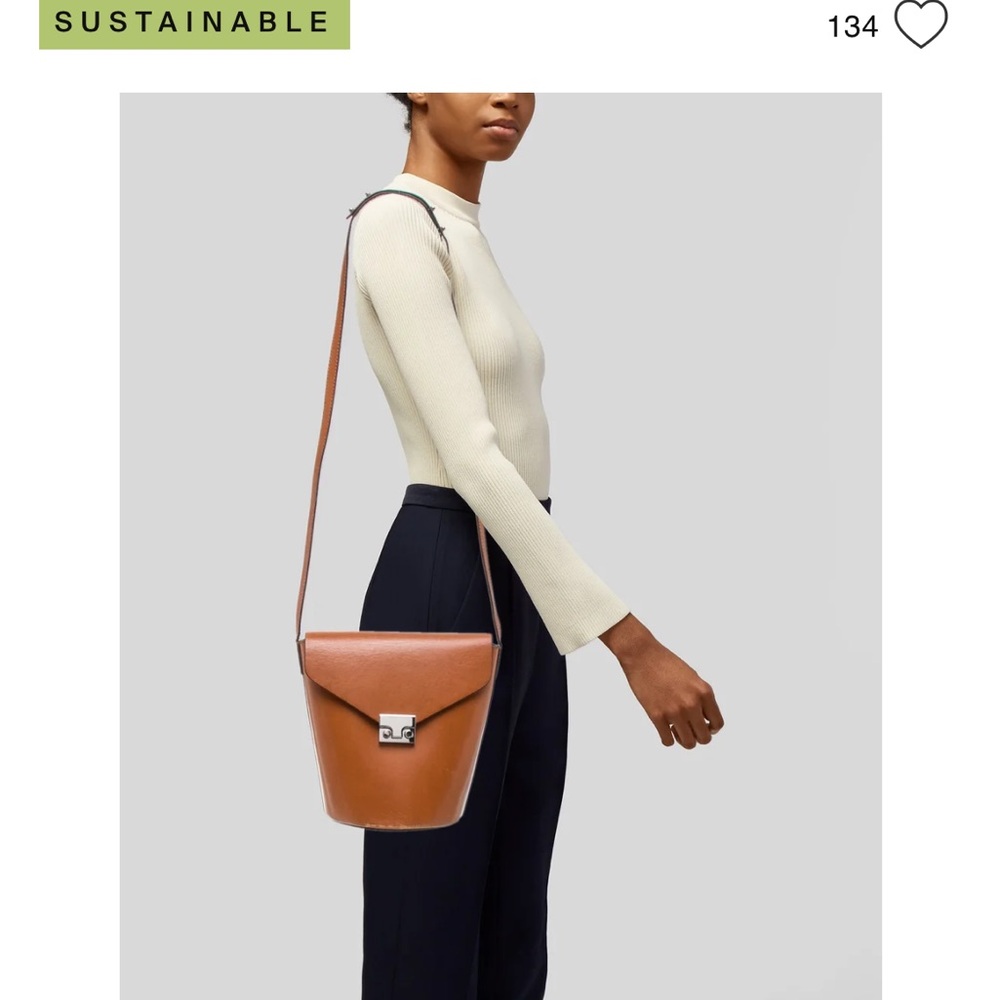 Loeffler Randall Tan Leather Bucket Bag